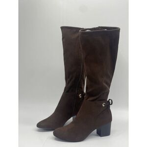 Charter Club Women's Jaccque Stretch Knee High Boots - Chocolate 6M